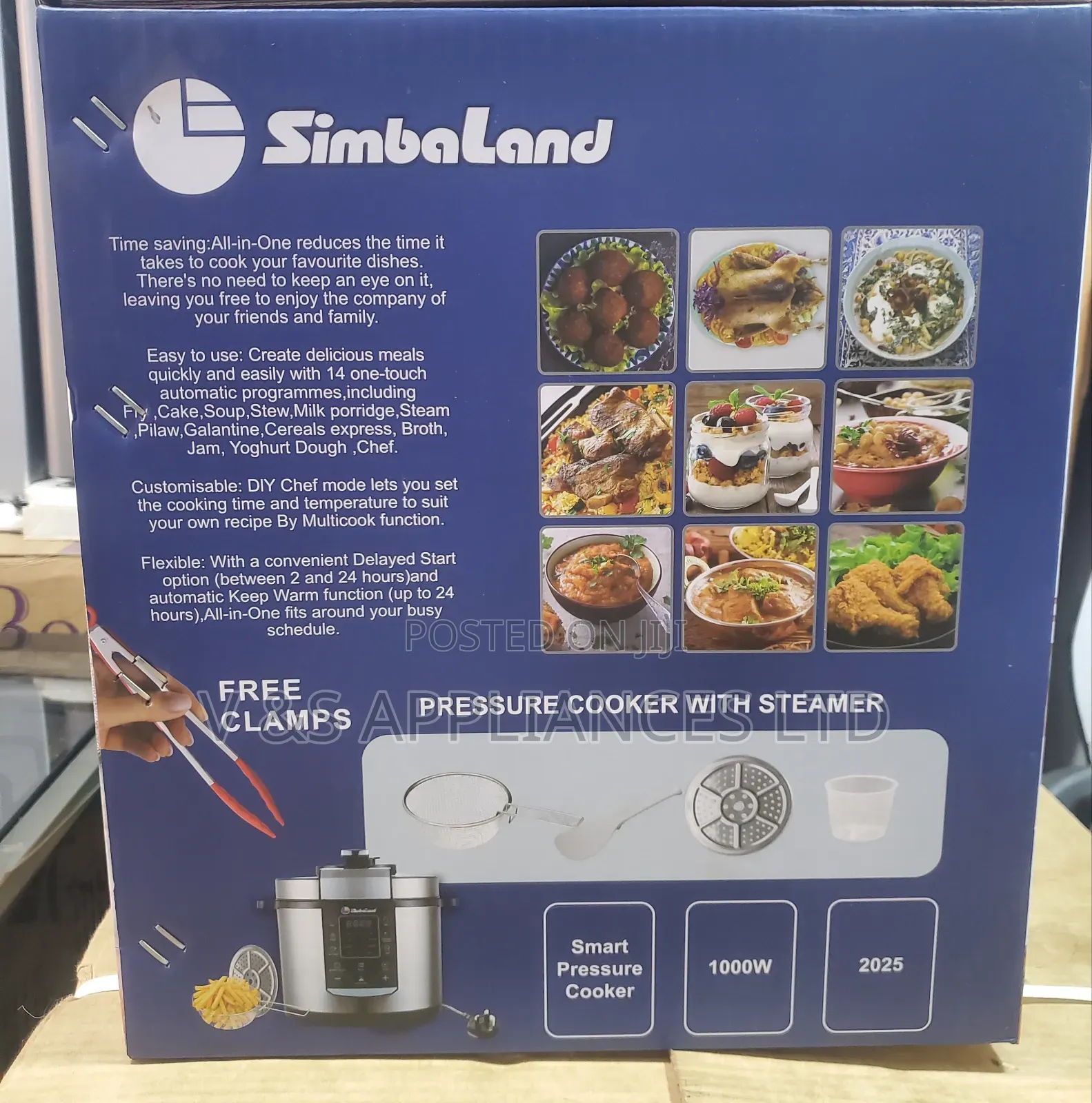 7l Simbaland Pressure Cooker With Steamer