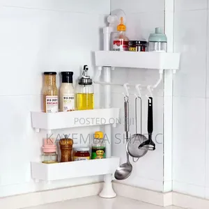 Stainless Steel Kitchen and Bathroom Storage Racks.