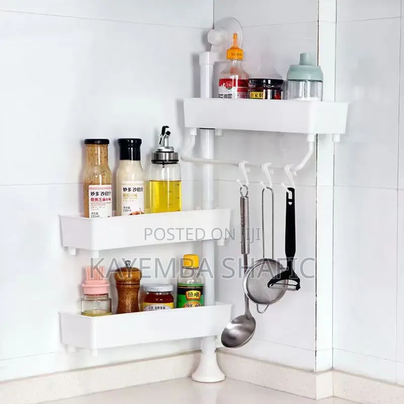 Stainless Steel Kitchen and Bathroom Storage Racks.