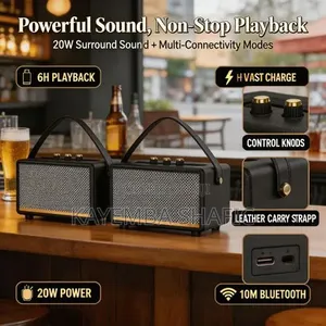 Black-Duel 2.5-Inch Retro Speaker Portable Bluetooth Speaker