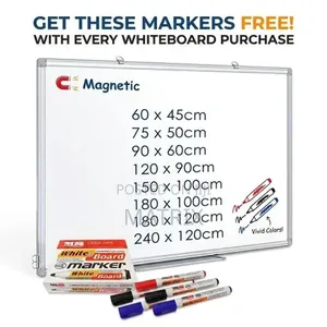 All Size Magnetic Whiteboard Bundle With Free Marker Set