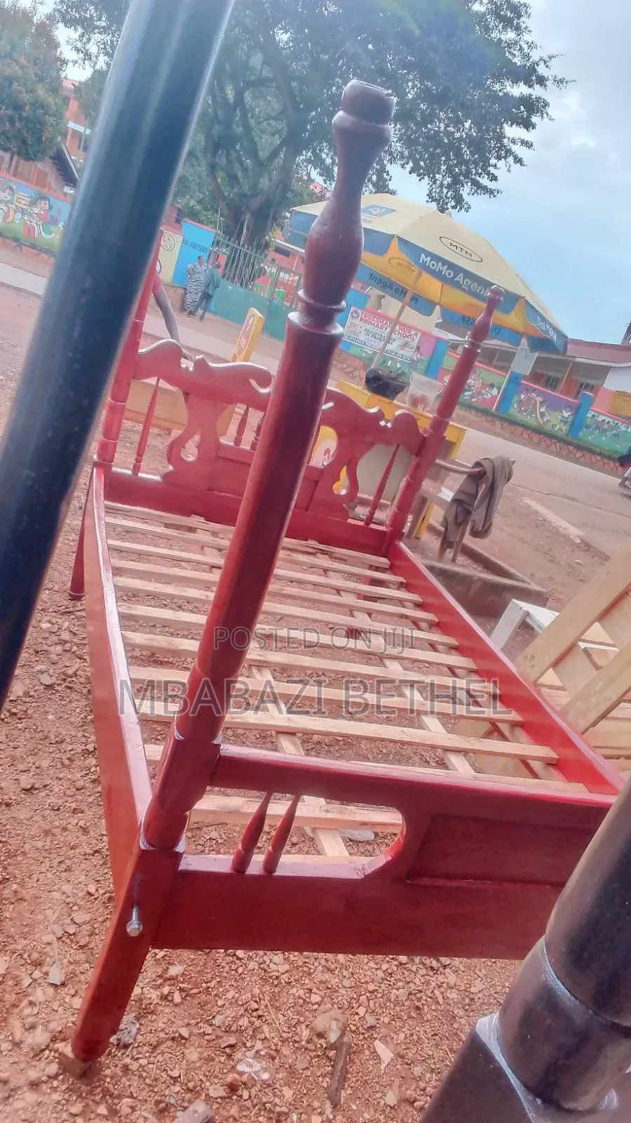 5by6 Wooden Bed In Good Shape On Quick Sale