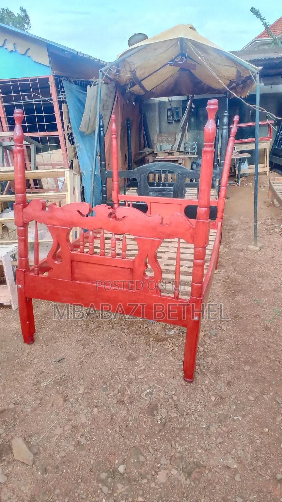 5by6 Wooden Bed In Good Shape On Quick Sale