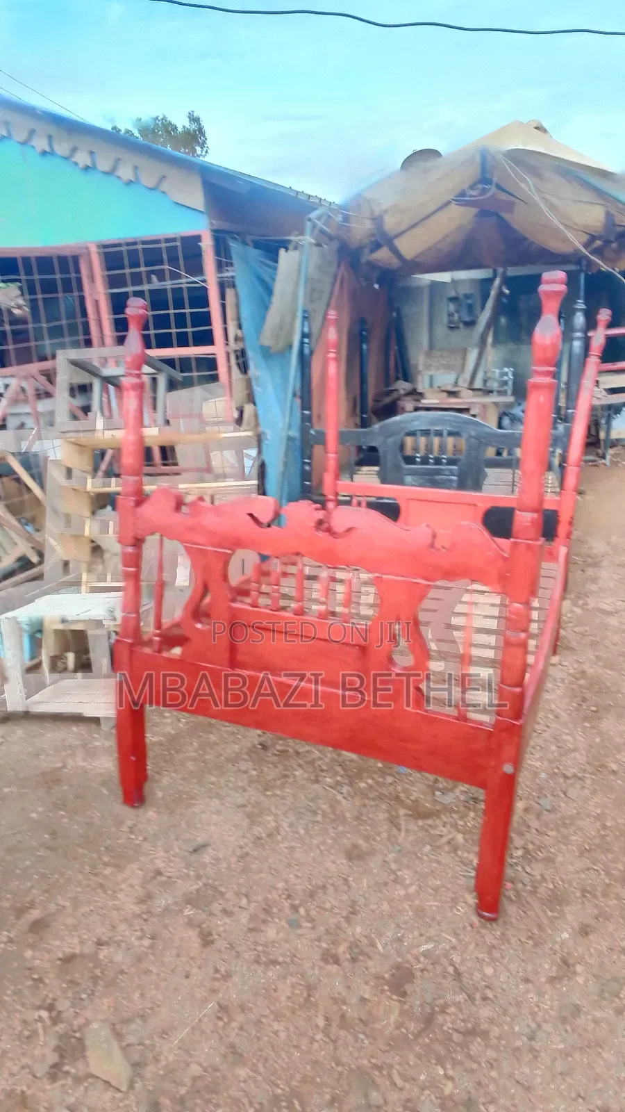 5by6 Wooden Bed In Good Shape On Quick Sale