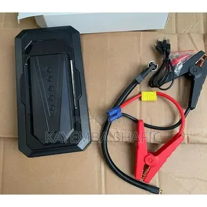 Portable Car Jump Starter Kit and Power Bank - Black