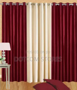 3-Panel Eyelet Grommet Curtain Set
