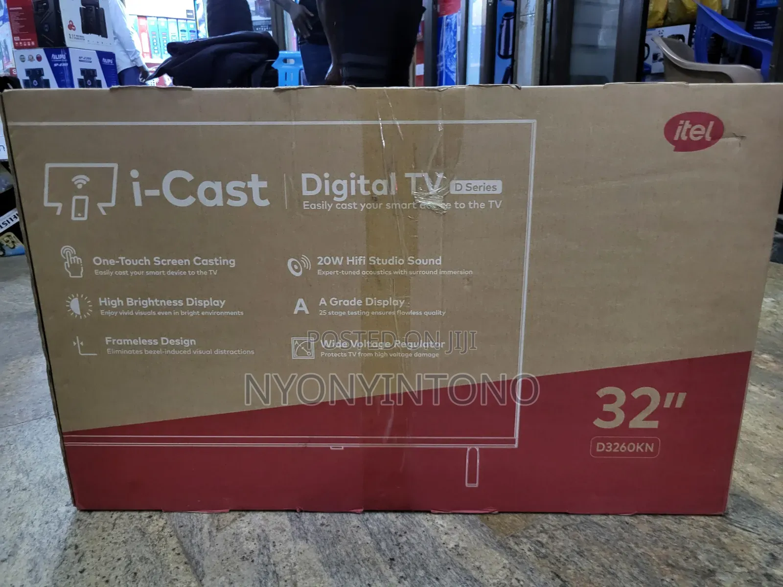 Itel 32" Digital Tv With Inbuilt Free to Air Decoder