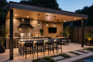 Premium Outdoor Cooking Area Gazebo Installations