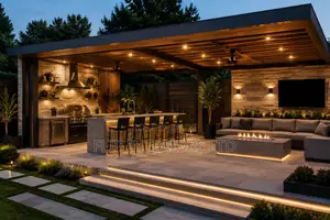 High-End Outdoor Lounge Kitchen Remodeling Solutions