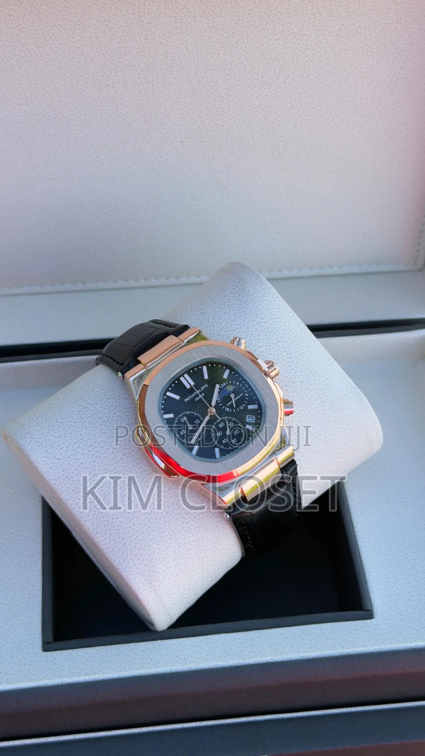 Full Rose Gold With Black Dail