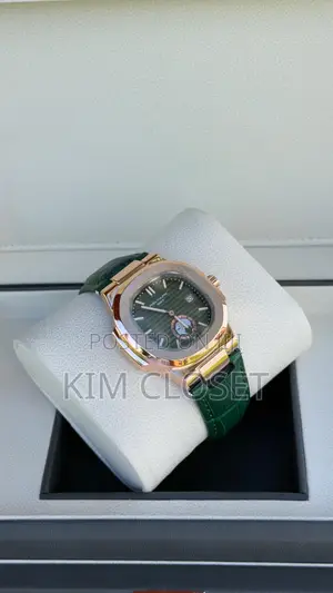 Light Green Dial With Leather Strap