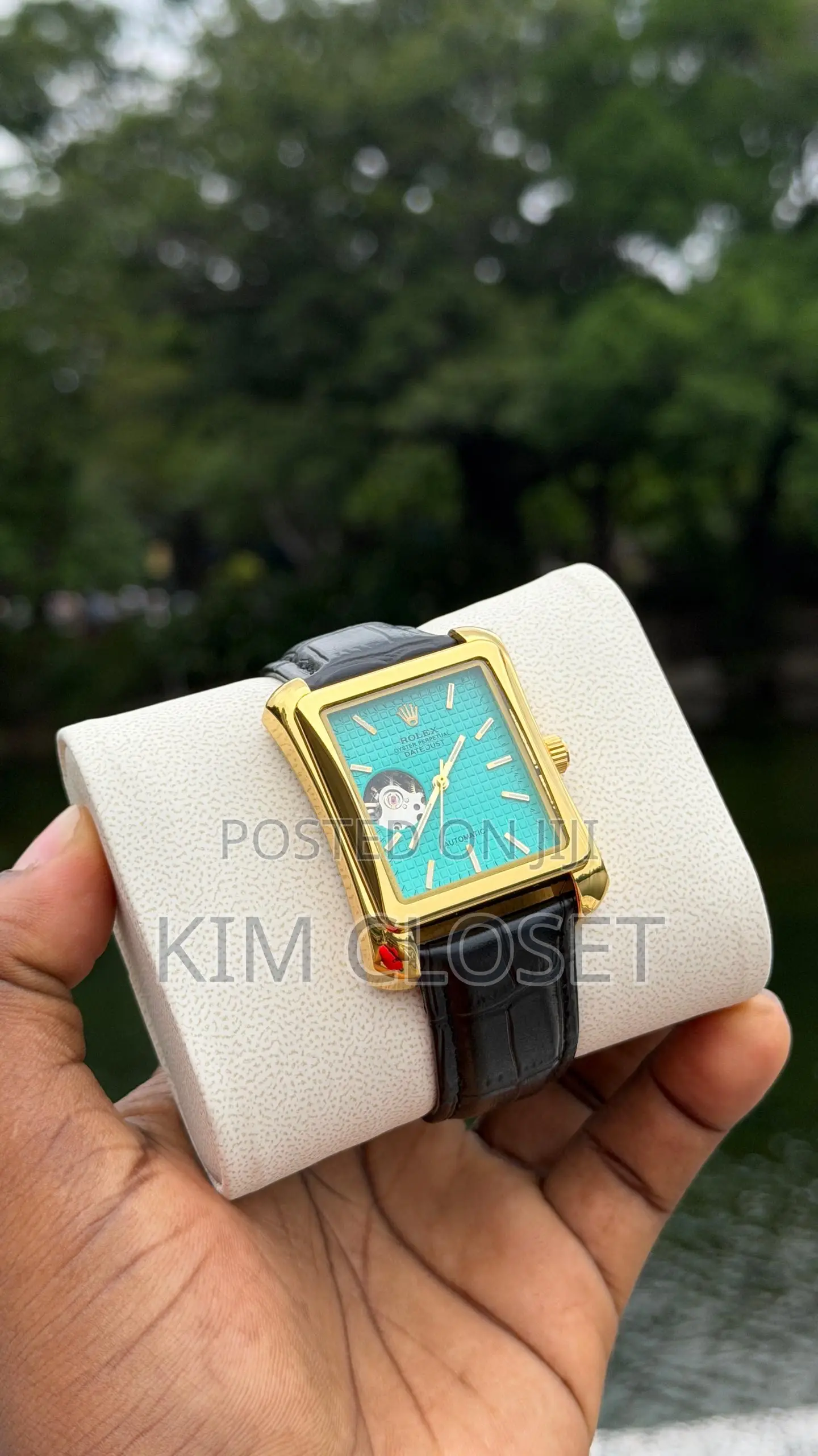 Rolex Automatic Leather Watch
