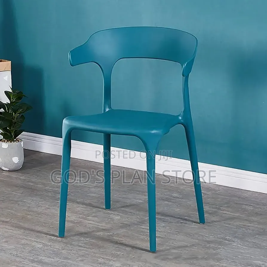 Frond and Form Patio Stacking Dining Side Chair Plastic Chair