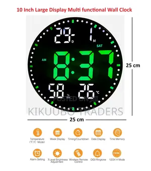 10-Inch (25 Cm) Led Digital Wall Clock