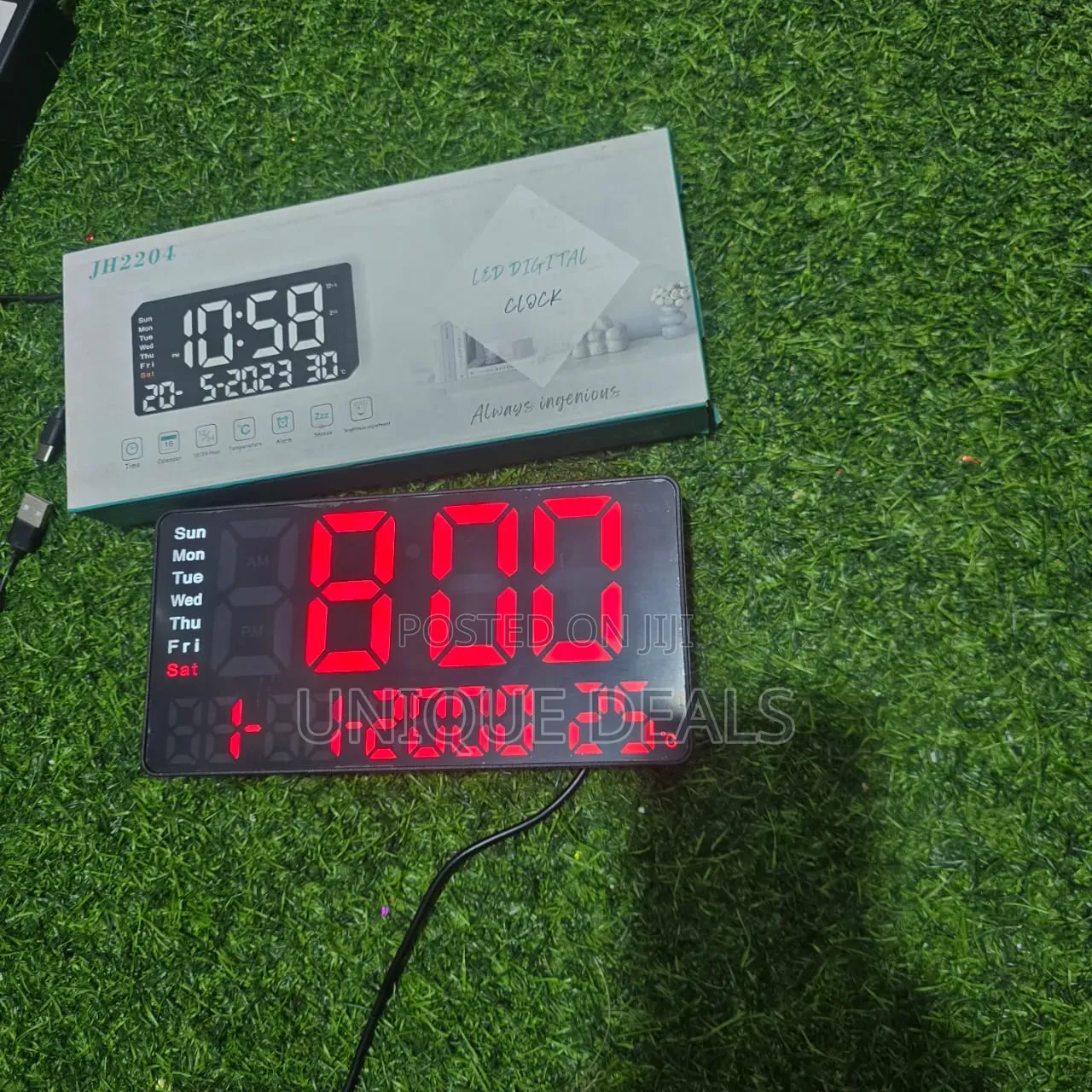 Large Digital Wall Clock,16 Inch Digital Wall Clock With Time Date