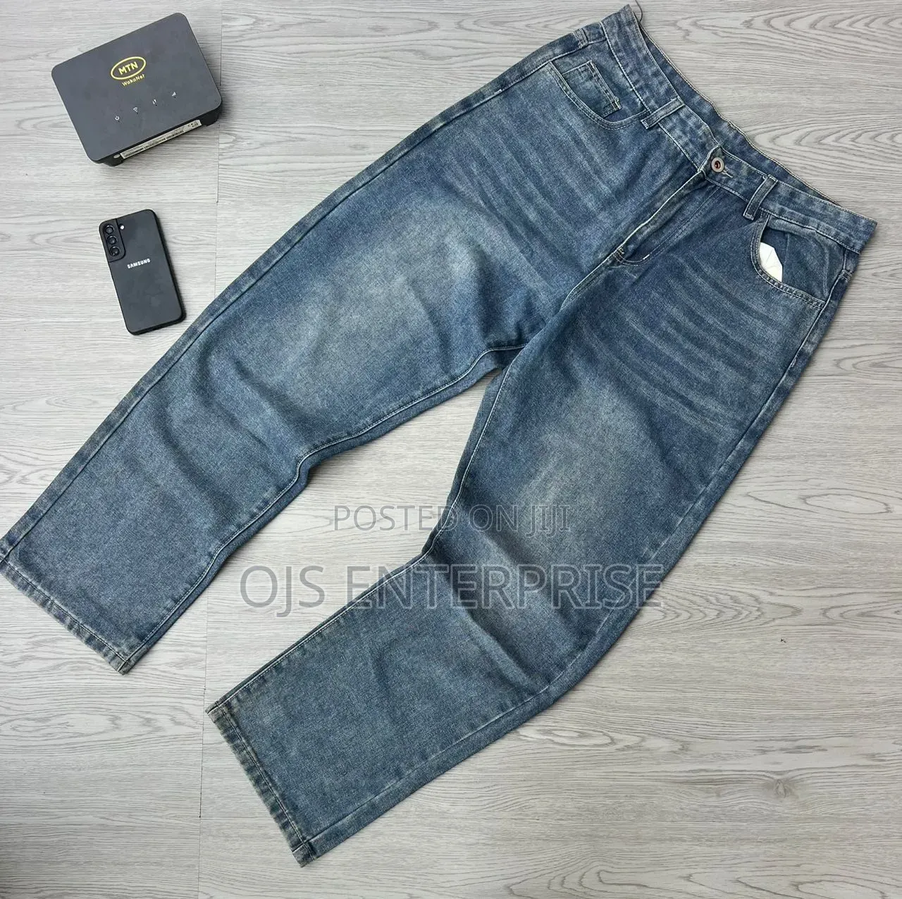 Quality Plain Buggy Jeans