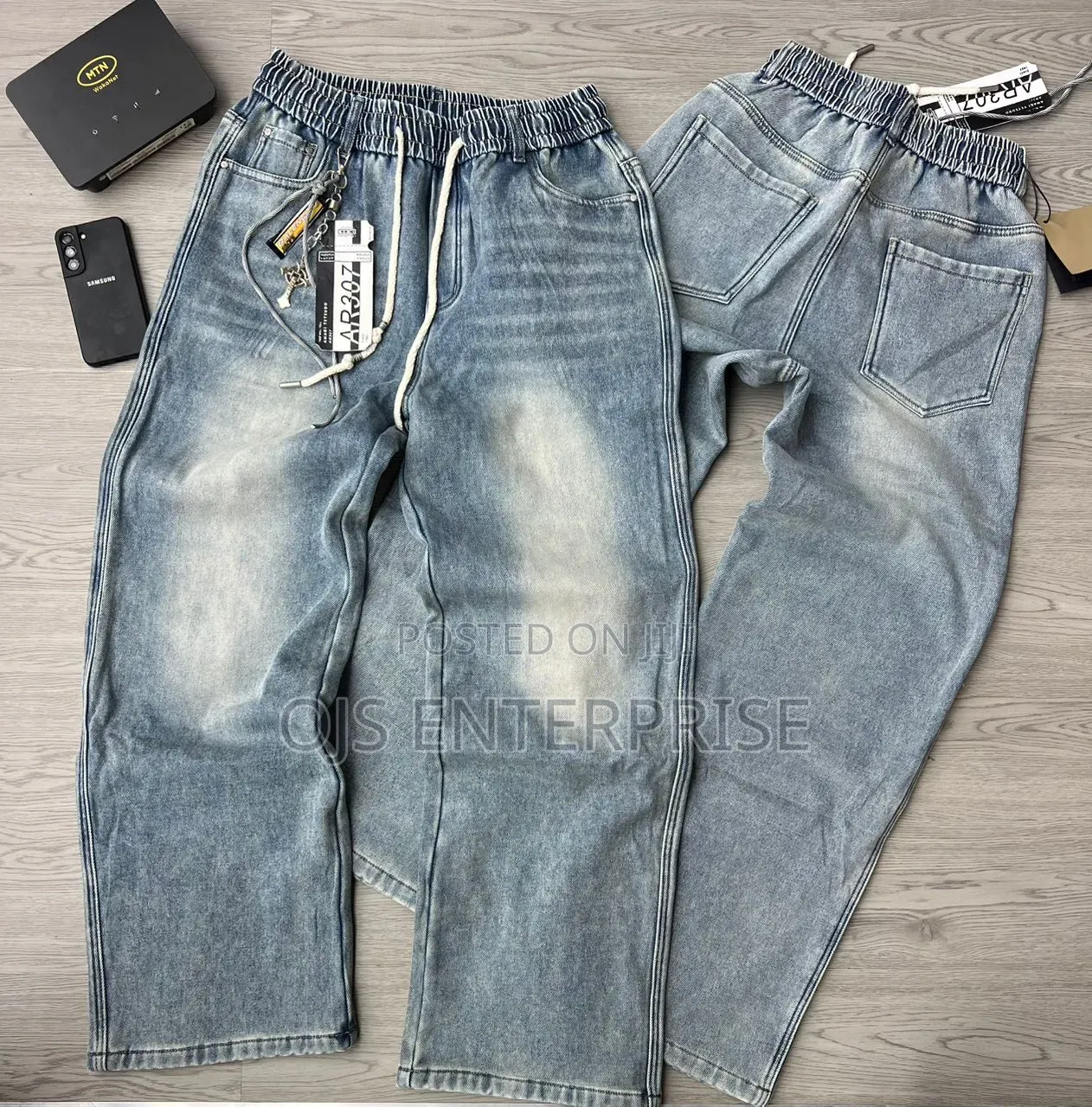 Quality Plain Buggy Jeans