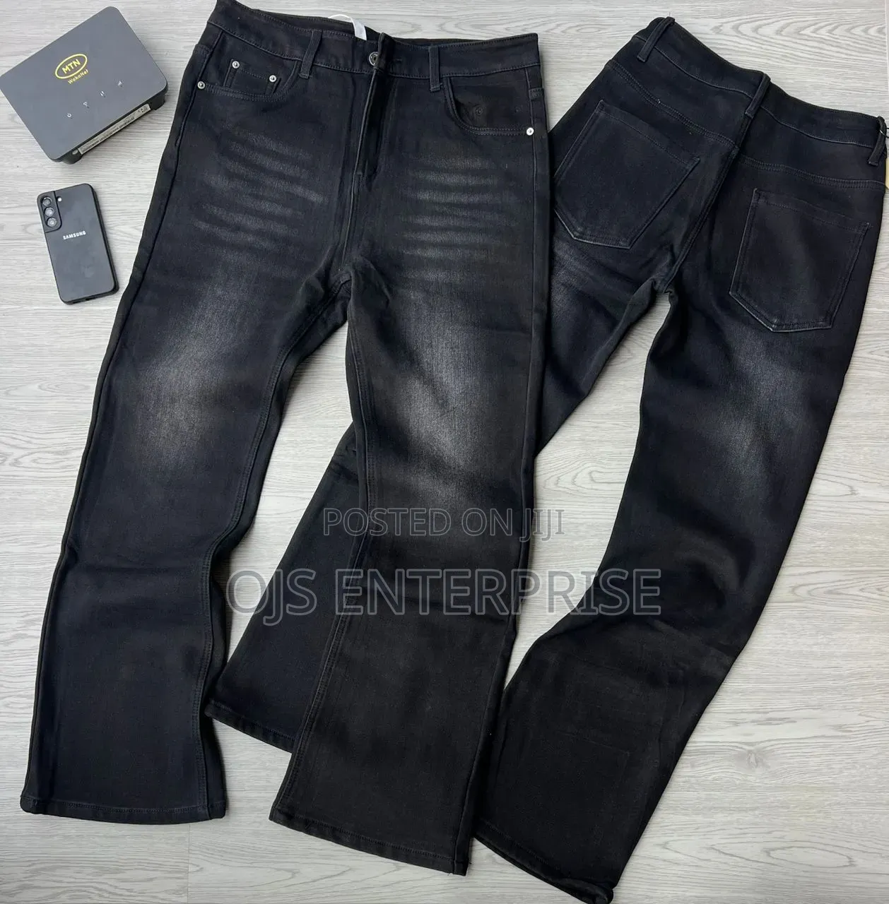Quality Plain Buggy Jeans