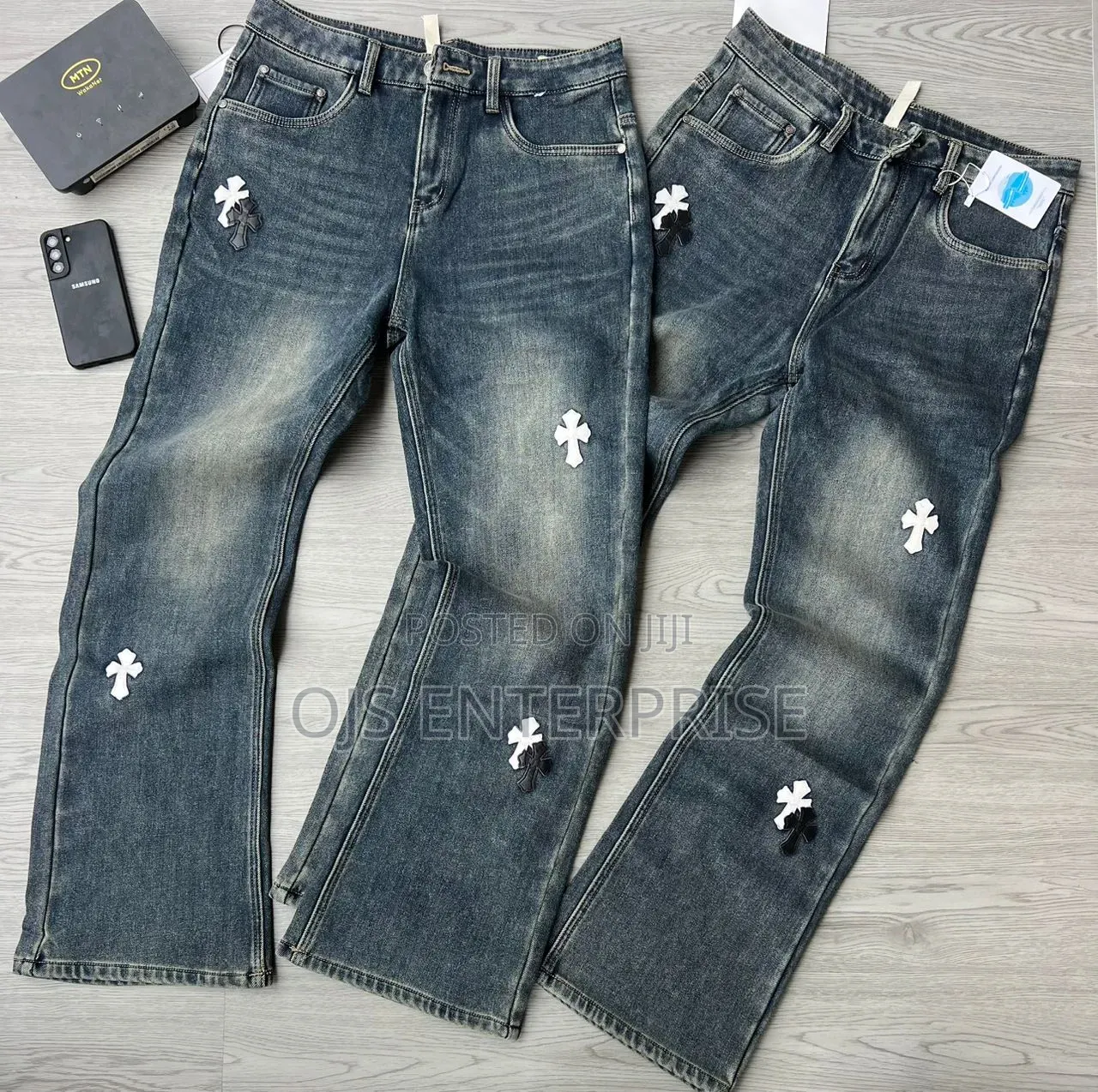 Quality Plain Buggy Jeans