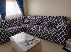 Printed Sofa Covers Coffee Brown