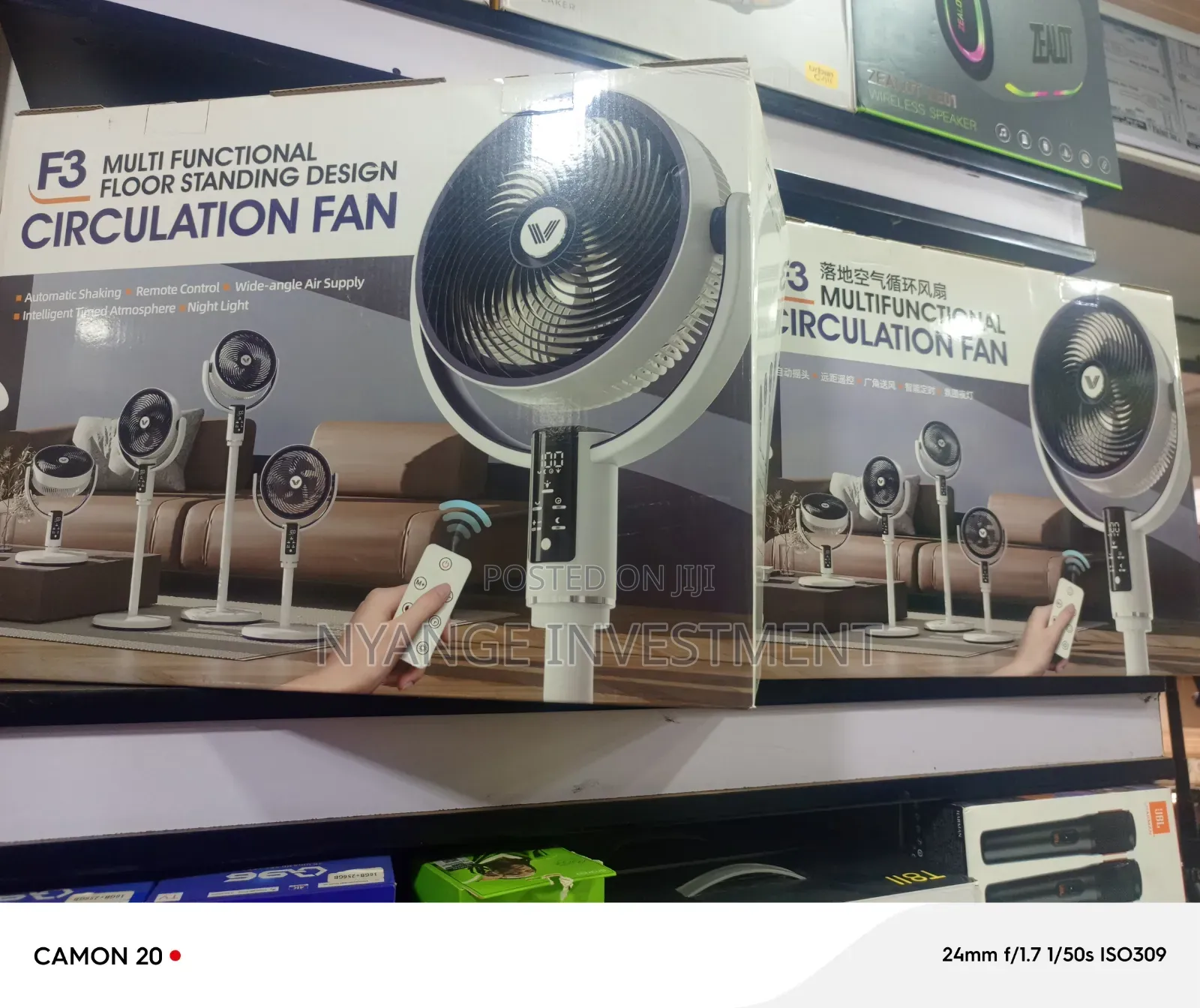 Foldable, Table and Floor Stand Fan