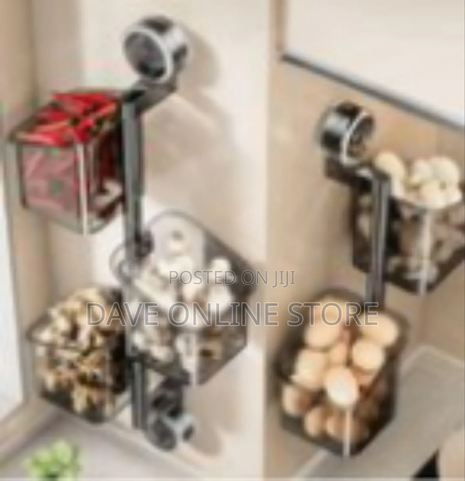 Multi-tiered Storage Organizer With Transparent Bins