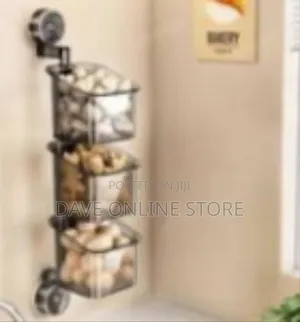 Multi-tiered Storage Organizer With Transparent Bins