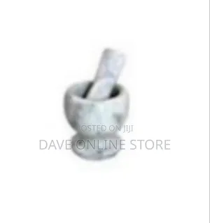 Elegant Natural Marble Mortar and Pestle Set