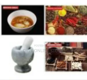 Elegant Natural Marble Mortar and Pestle Set