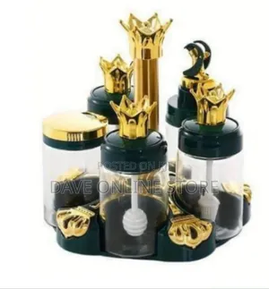 Royal Crown Rotating Spice Jar and Condiment