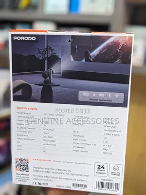 Porodo Premiere Rechargeable Android Smart Projector