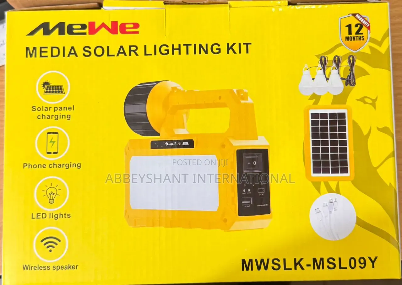 Solar Radio Light System Mewe Media Solar Lighting Kit