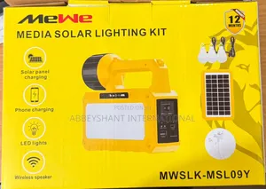 Solar Radio Light System Mewe Media Solar Lighting Kit