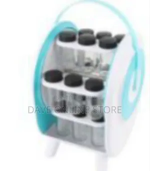 Rotating Seasoning Rack With Integrated Glass Jars