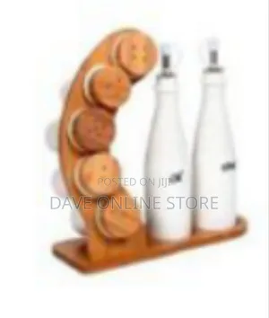 Bamboo Spice Rack Oil/Vinegar