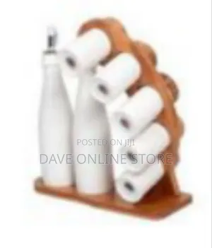 Bamboo Spice Rack Oil/Vinegar
