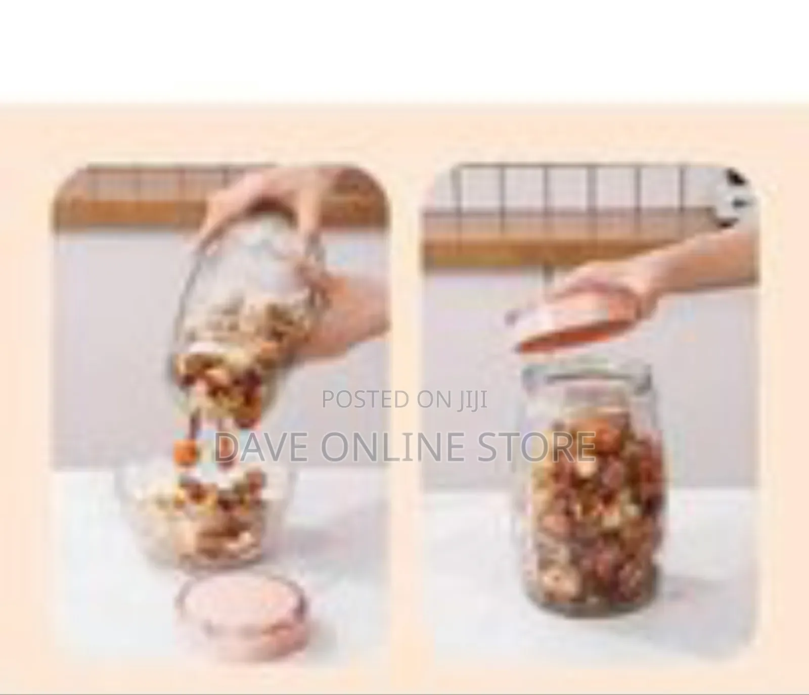 1700ml Kitchen Glass Food Storage Jars