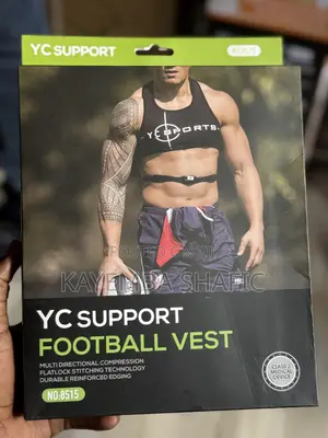 Yc Support Football Vest Compression Sports Bra (Brand New)