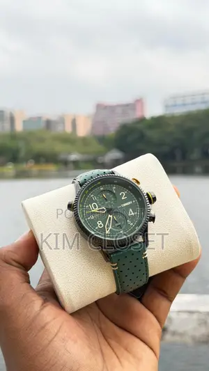 Xi Green Leather Watch