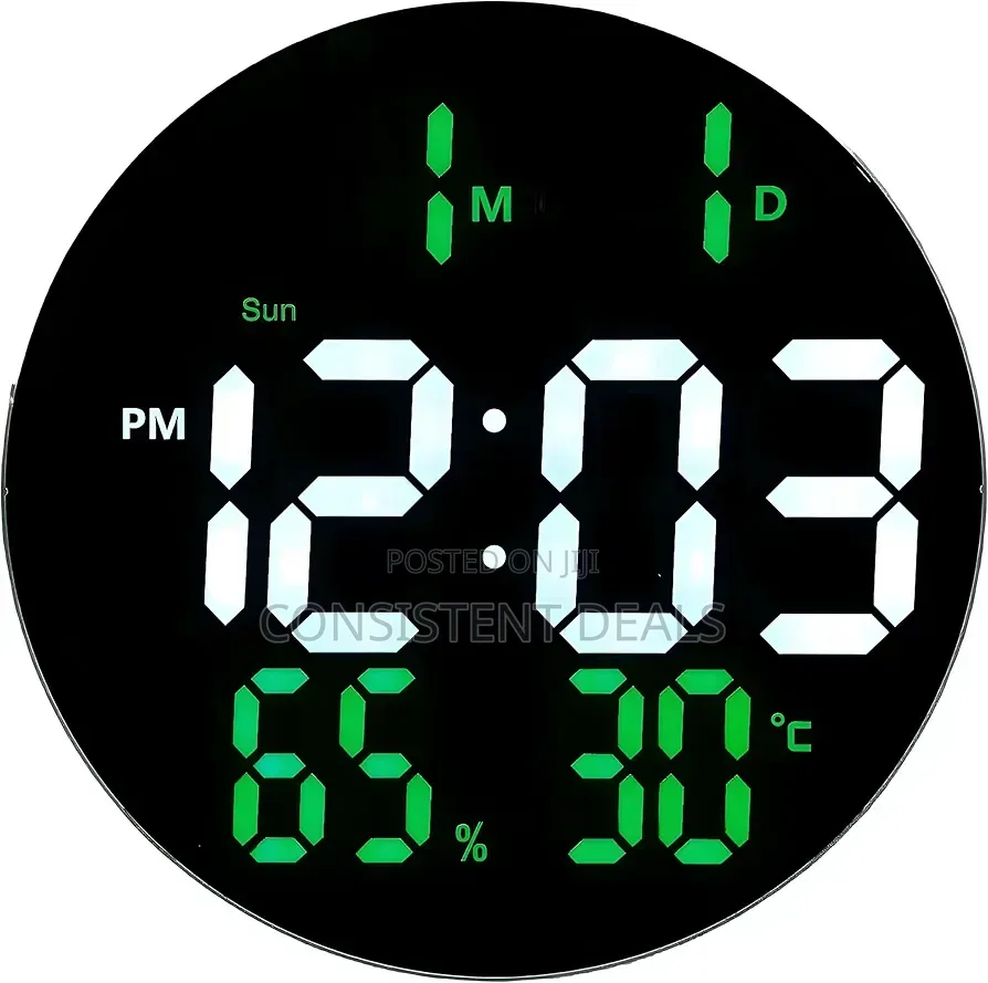 10" Plastic Digital Wall Clock