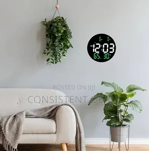 Round 25cm Digital Wall Clock