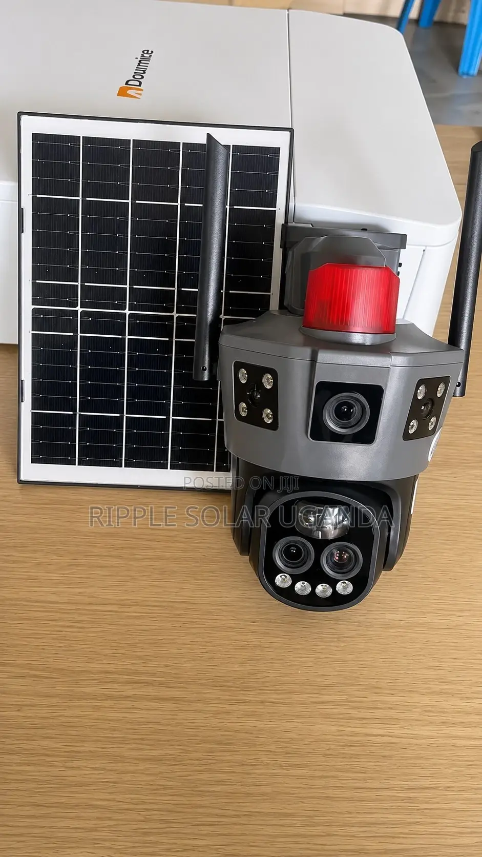 4g Solar PTZ Security Camera With Sim Card Alarm Siren –Cctv