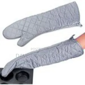 Pair of Extra-Long Quilted Oven Mitts