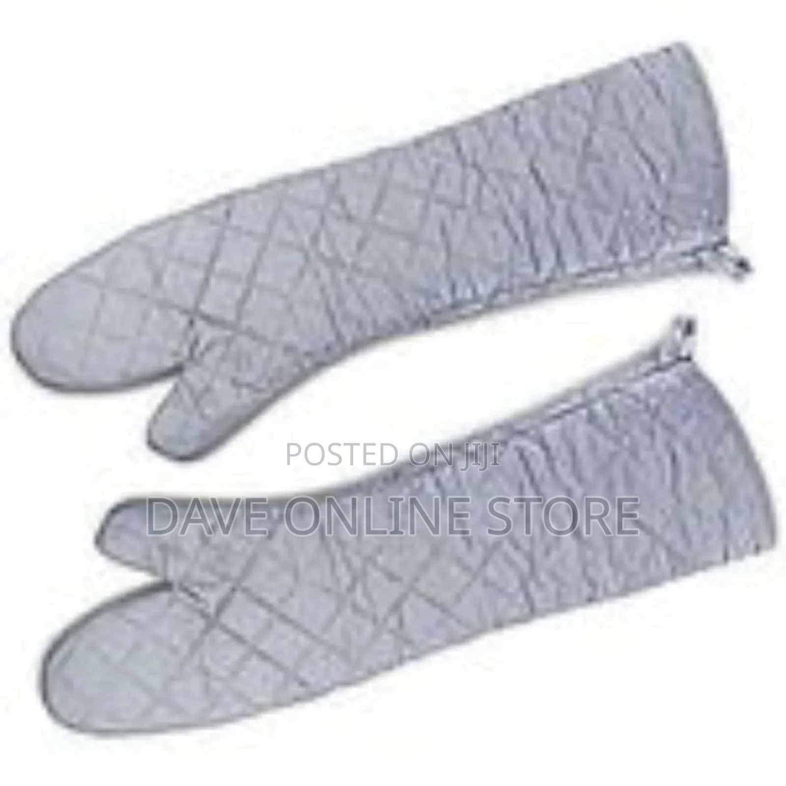 Pair of Extra-Long Quilted Oven Mitts