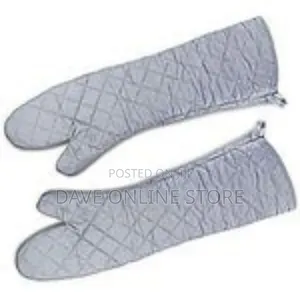 Pair of Extra-Long Quilted Oven Mitts