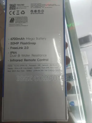 New Tecno Spark 50 128 GB Black