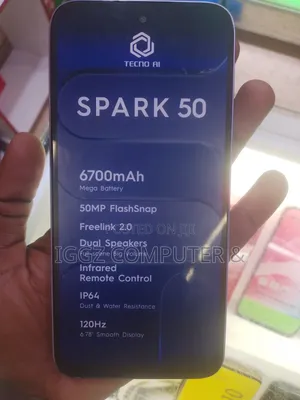 New Tecno Spark 50 128 GB Black