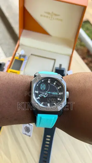 Navy Blue Digital Watch