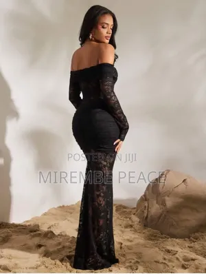 Off Shoulder Mesh Dresses