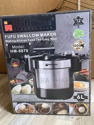 Hoffmans 6l Automatic Fufu, Ugali Pounded Yam Maker (1000w)